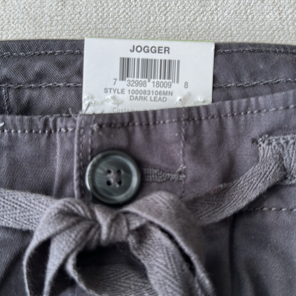 Sun + Stone Men’s Straight Leg Pants - Jogger - Dark Lead 30” x 30” - Picture 7 of 16